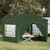 Pop-up šventinis palapinė 290 x 290 x 245 cm Žalia