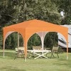 Pop-up šventinis palapinė 290 x 290 x 245 cm Oranžinė