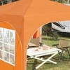 Pop-up šventinis palapinė 290 x 290 x 245 cm Oranžinė