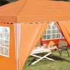 Pop-up šventinis palapinė 575 x 288 x 245 cm Oranžinė