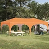 Pop-up šventinis palapinė 575 x 288 x 245 cm Oranžinė