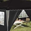 Pop-up šventinis palapinė 575 x 288 x 245 cm Juoda