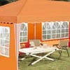 Pop-up šventinis palapinė 575 x 289 x 245 cm Oranžinė