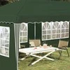 Pop-up šventinis palapinė 575 x 289 x 245 cm Žalia
