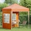 Pop-up šventinis palapinė 195 x 195 x 245 cm Oranžinė