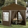 Pop-up šventinis palapinė 195 x 195 x 245 cm Taupe