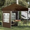 Pop-up šventinis palapinė 195 x 195 x 245 cm Taupe