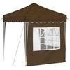 Pop-up šventinis palapinė 195 x 195 x 245 cm Taupe