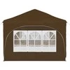 Pop-up šventinis palapinė 575 x 288 x 245 cm Taupe
