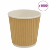 Popieriniai kavos puodeliai 1000 vnt 4oz 100ml Ruda