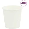 Popieriniai kavos puodeliai 1000 vnt 4oz 100ml Baltas