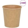 Popieriniai kavos puodeliai 1000 vnt 4oz 100ml Ruda