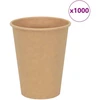 Popieriniai kavos puodeliai, 1000 vnt., 12 uncijų, 300 ml, rudi