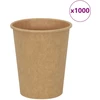 Popieriniai kavos puodeliai 1000 vnt 8oz 200ml Ruda