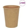 Popieriniai kavos puodeliai 1000 vnt 8oz 200ml Ruda