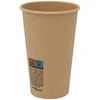 Popieriniai kavos puodeliai, 1000vnt., 16oz, 400ml, ruda
