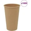 Popieriniai kavos puodeliai, 1000vnt., 16oz, 400ml, ruda
