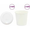 popieriniai kavos puodeliai su dangteliais 1000 vnt 4oz 100ml