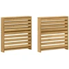 Porankiai 2 pcs Balta 58,5 x 10 x 61 cm Kietos akacijos mediena