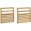 Porankiai 2 pcs Balta 58,5 x 8 x 60 cm Kietos akacijos mediena