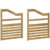 Porankiai 2 pcs Balta 59 x 4 x 73 cm Kietos akacijos mediena