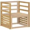 Porankiai 2 pcs Balta 59 x 4 x 73 cm Kietos akacijos mediena