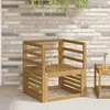 Porankiai 2 pcs Balta 59 x 4 x 73 cm Kietos akacijos mediena
