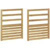 Porankiai 2 pcs Balta 59 x 4 x 73 cm Kietos akacijos mediena