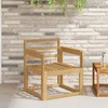 Porankiai 2 pcs Balta 59 x 6 x 61 cm Kietos akacijos mediena