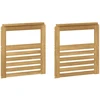 Porankiai 2 pcs Balta 59 x 6 x 61 cm Kietos akacijos mediena