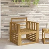Porankiai 2 pcs Balta 60 x 6 x 61 cm Kietos akacijos mediena