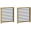 Porankiai 2 pcs Balta 60 x 6 x 61 cm Kietos akacijos mediena