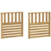 Porankiai 2 pcs Balta 60 x 6 x 61 cm Kietos akacijos mediena