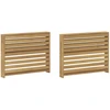 Porankiai 2 pcs Balta 78,5 x 10 x 61 cm Kietos akacijos mediena