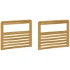 Porankiai 2 pcs Balta 79 x 6 x 61 cm Kietos akacijos mediena