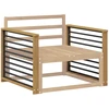 Porankiai 2 pcs Balta 80 x 6 x 61 cm Kietos akacijos mediena