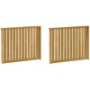 Porankiai 2 pcs Balta 80 x 6 x 61 cm Kietos akacijos mediena