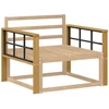 Porankiai 2 pcs Balta 80 x 6 x 61 cm Kietos akacijos mediena