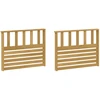 Porankiai 2 pcs Balta 80 x 6 x 61 cm Kietos akacijos mediena