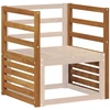 Porankiai 2 pcs Ruda 59 x 4 x 73 cm Apdirbta mediena