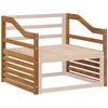Porankiai 2 pcs Ruda 79 x 4 x 73 cm Apdirbta mediena