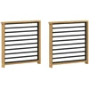 Porankiai 2 vnt. Balta 60 x 6 x 61 cm Kietos akacijos mediena