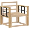 Porankiai 2 vnt. Balta 60 x 6 x 61 cm Kietos akacijos mediena