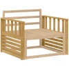 Porankiai 2 vnt. Balta 80 x 6 x 61 cm Kietos akacijos mediena