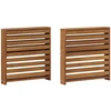 Porankiai 2 vnt. Ruda 58.5 x 10 x 61 cm Kietos akacijos mediena