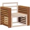 Porankiai 2 vnt. Ruda 58.5 x 10 x 61 cm Kietos akacijos mediena