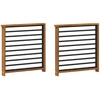 Porankis 2 pcs Natūrali 60 x 6 x 61 cm Kietos akacijos mediena