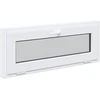 Požeminio lango RISOR 100 x 40 cm PVC ir stiklas Balta