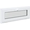 Požeminio lango RISOR 100 x 40 cm PVC ir stiklas Balta