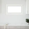 Požeminio lango RISOR 100 x 60 cm PVC ir stiklas Balta